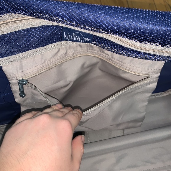 Kipling Navy Blue Duffle Luggage Bag - Picture 16 of 17